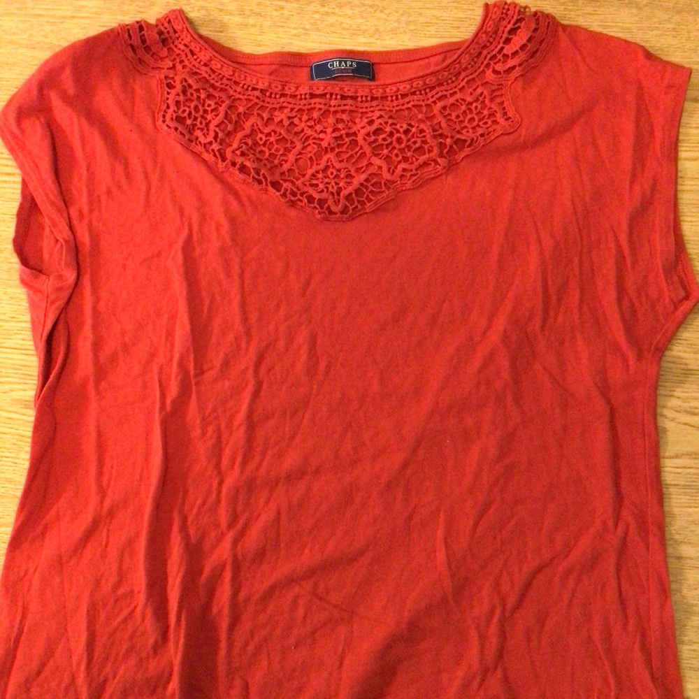 Chaps Reds Lace Shirt